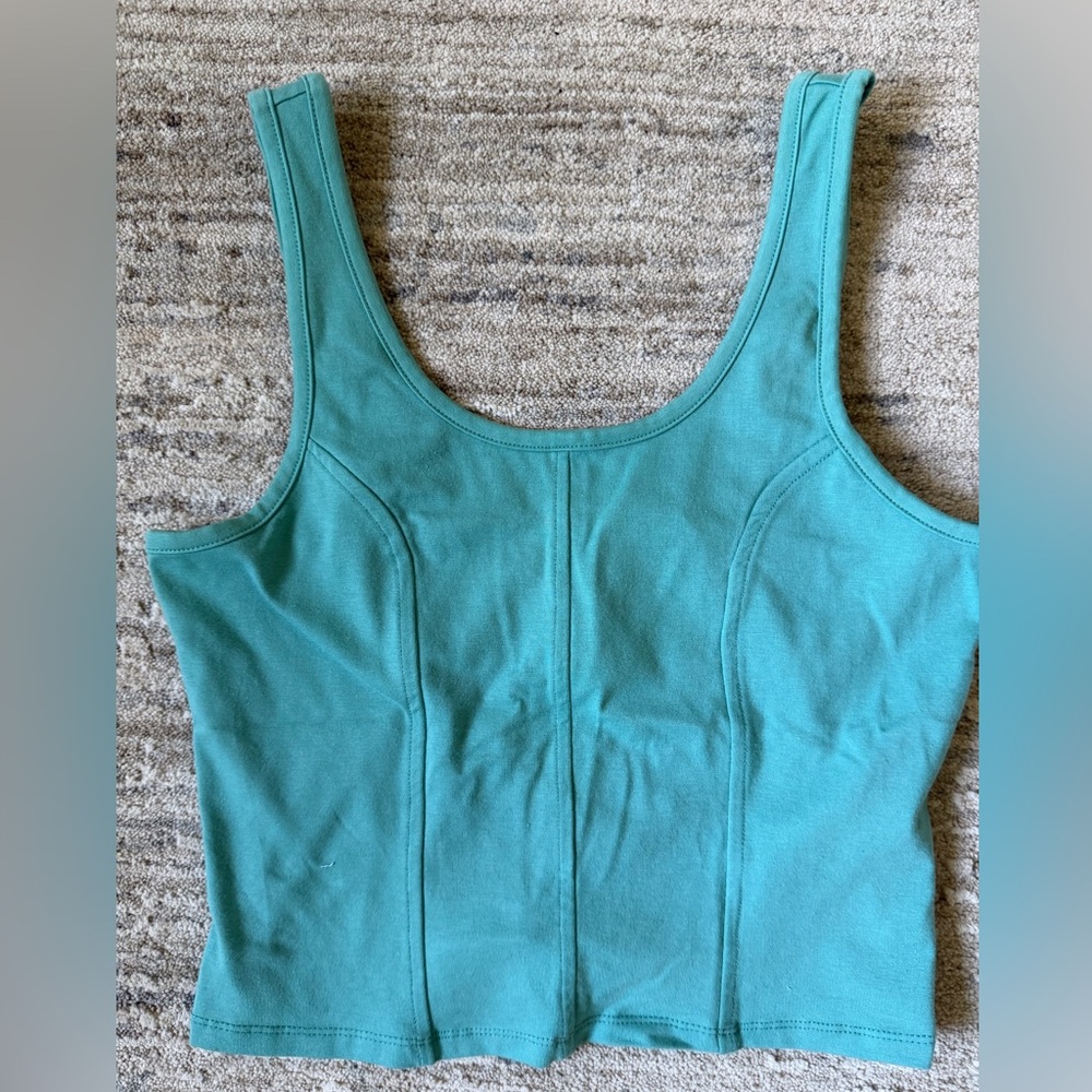 NEW Levi's Teal Scoop Neck Tank Top. Size M